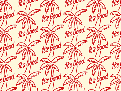 The Royale - It's Good its good palm tree pattern design