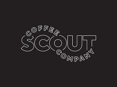 Scout Coffee Company coffee logo monoline