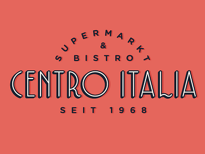 Centro Italia berlin centro italia logo type design