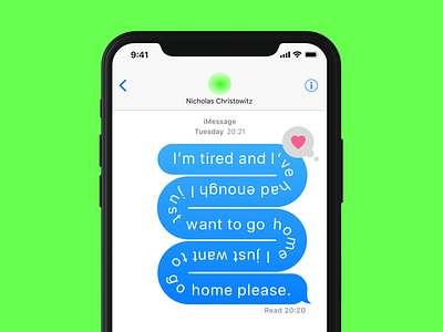 iMessage Snake design graphic imessage ui