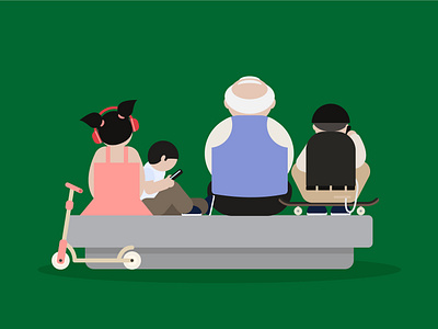 Ageing Societies Visual ageingsociety agingsociety illustration vector