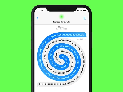 iMessage Fuuuuuu illustration imessage ui