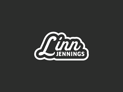 Linn Jennings Type Lockup acoustic adobeillustrator branding folkmusic graphicdesign lockup logoprocess logotype singersongwriter