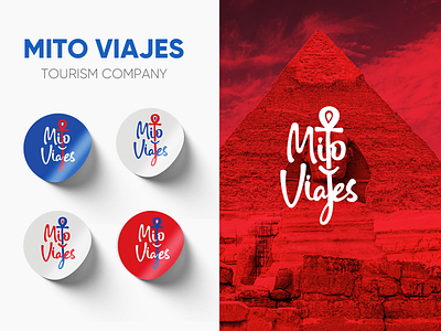 Mito Viajes Tourism booking branding design egyptian graphic design illustration logo logo designer logotype spanish startup company tour travel vacation