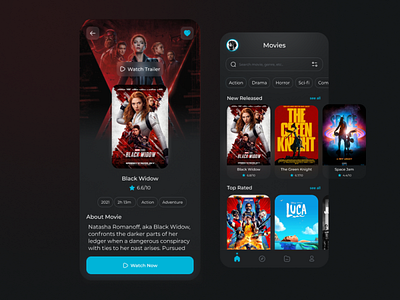 Movies App UI Design 🎬