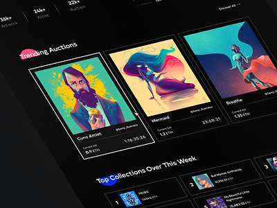 Artcho - NFT Landing Page by Amir Yahyaei for Echo on Dribbble