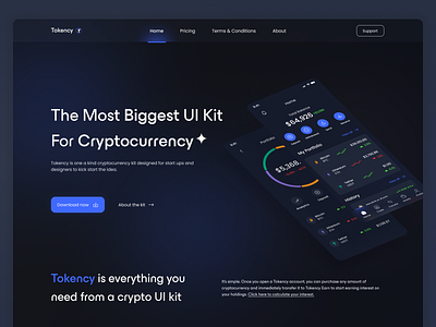 Tokency - UI Kit Landing Page