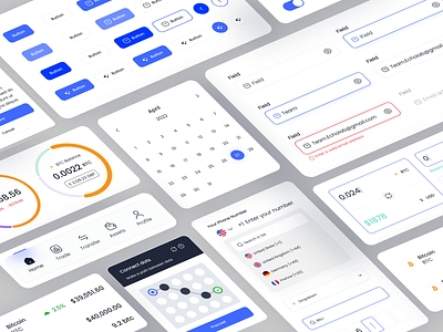 Tokency - Design System & Components components crypto wallet crytpo dashboard design design system finance kit light mode mobile system token tokency ui ui design ui kit ux ux design wallet