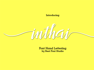 inthai animation branding design illustration logo minimal typography vector