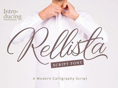 Rellista Script animation branding calligrapht design fonts icon illustration illustrator minimal typography vector