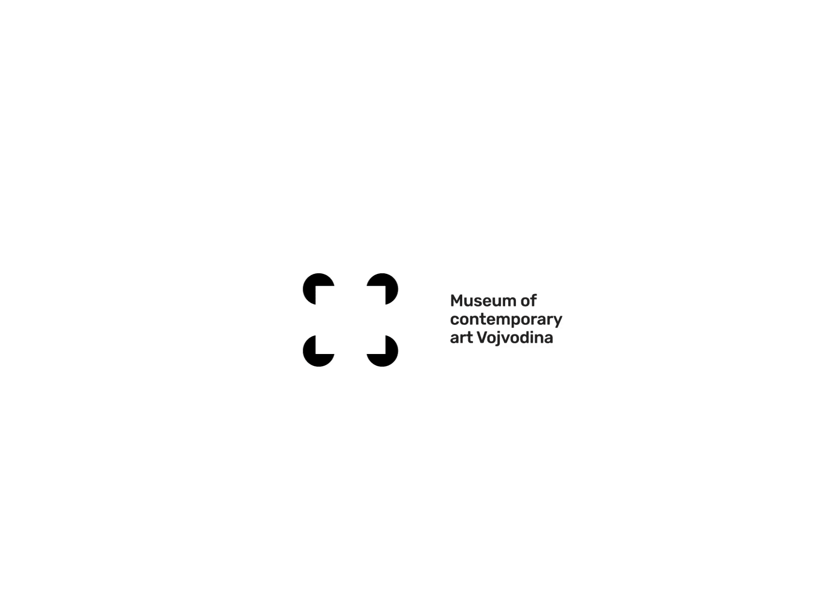 Museum of Contemporary Art Vojvodina logo branding concept contemporary art gallery graphicdesign logo motion museum optical illusion typography visualidentity