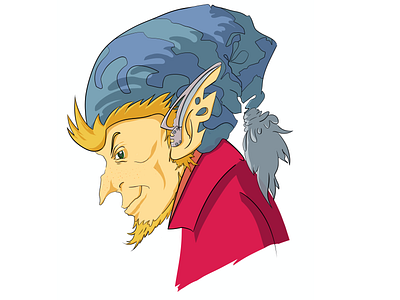 Gnome character design fantasy art illustration