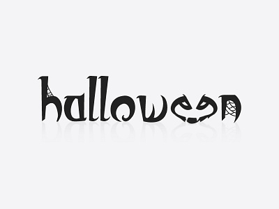 Halloween - Minimalist Typographic Logo