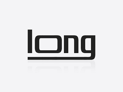 Long - Minimalist Typographic Logo clever creative design logo long minimalist simple typographic typography ui vector