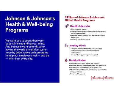 Johnson & Johnson Infographic corporate graphic design infographic