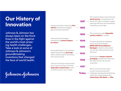 Johnson & Johnson Infographic corporate design graphic design graphicdesign illustration infographic infographic design information design