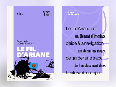 Y Fait Soif — Le fil D'Ariane cards design quebec sigmund stories story ui