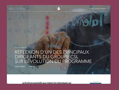 Magazine AV design quebec sigmund ui