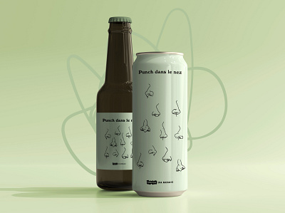 punch dans le nez beer branding design label packaging