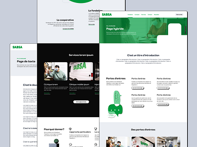 SABSA! design green health quebec redesign sigmund ui website