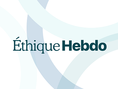 ÉthiqueHebdo branding design logo quebec sigmund ui