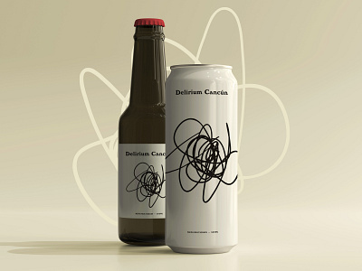 Delirium Cancun beer branding design quebec