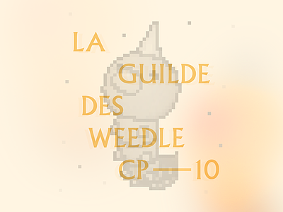 CP10 Weedle Guild albertus flare go guild illustration logo pokemon weedle
