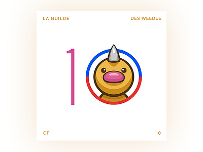 CP10 Weedle Guild Anniversary Edition cover guild pokémon pokémon go team weedle