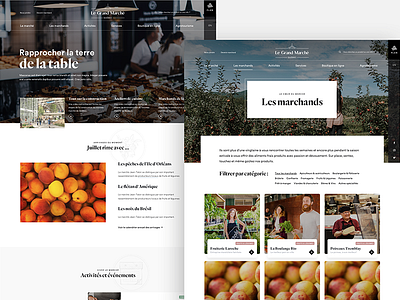 Public Market Website - Work in Progress agriculture branding design farmers market food graphic market public market quebec redesign sigmund ui website