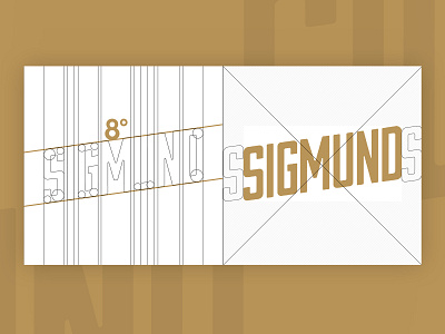 Sigmund Brand Logo Details agency branding design golden graphic icon logo quebec redesign sigmund typography vector web