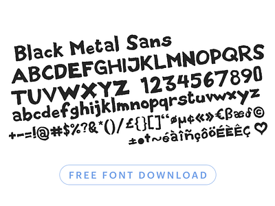 Black Metal Sans - Free Font Download design download font free graphic illustration otf psd quebec ttf typography