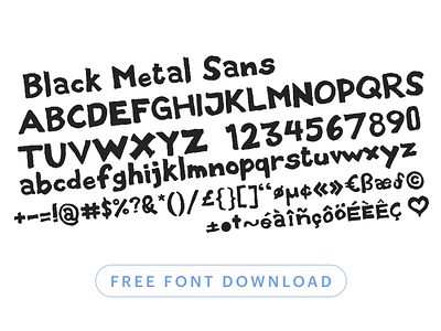 Black Metal Sans - Free Font Download