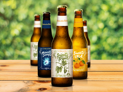 SunnyD Trilogy beer branding beer label branding design graphic
