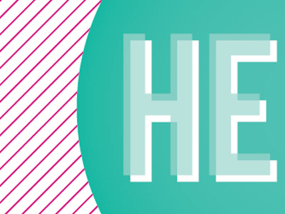 Hello. graphic design typography