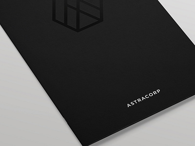 Astracorp | Capability Booklet branding embossing foil icon letterpress logo typography