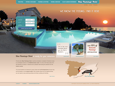 Hotel Landing Page design web