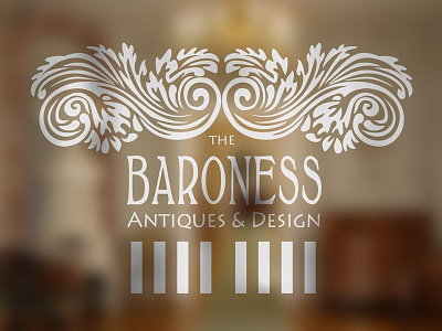 Baroness Logo Mock Up Small antique and modern baroness design company logo elegant logo