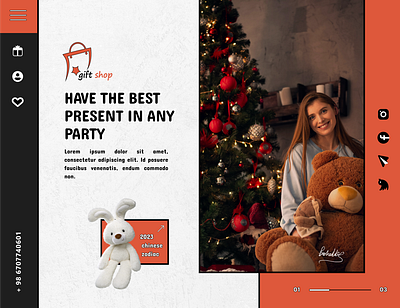 Gift Shop Website Design creative cute design figma inspiration interface layout minimal modern shop ui ui design uidesign uiux ux ux design web web design webdesign website