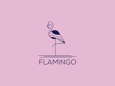 Flamingo Line Art Logo 3d animal logo animation branding creative logo design design dribbble shot flamingo line art flamingo logo flat logo graphic design illustration line art logo logo logo design logo designer minimal logo motion graphics ui vector