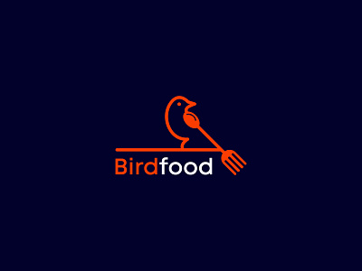 Bird Food Logo bird food logo bird logo bird logo design branding creative logo design flat logo food bird logo food logo iconic logo logo logo design logo inspirations logo mark minimal logo restaurant logo restaurant logo design ui ux vector