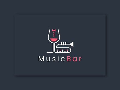 Music Logo Design branding creative logo design flat logo iconic logo logo logo design logo inspirations logo mark logo type minimal logo music bar logo design music logo music logo design piano design ui ux vector wine logo wordmark logo