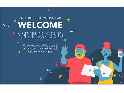 Welcome Onboard! animation branding design graphic design illustration