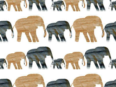 pattern template black design elephant elephants gold illustration pattern seamlesspattern tropics typography web web page background