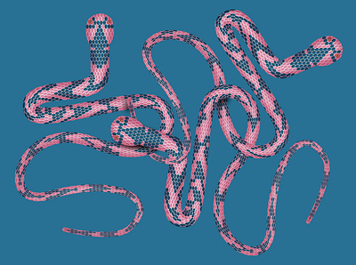 snakes illustration blue pink design illustration pattern snakes vector