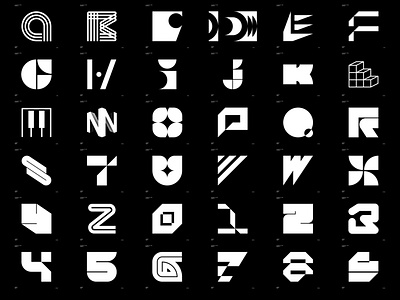 36 Days of Type 2022 36 days of type 36 days of type 09 black and white challenge design glyphs graphic design letters type typography vector