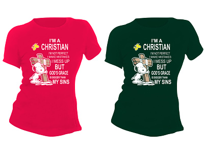 I'm A Christian But I'm Not Perfect | Christian Design T-Shirt bible christ christian christian clothing christian clothing christian design christianity jesus t shirt design typography