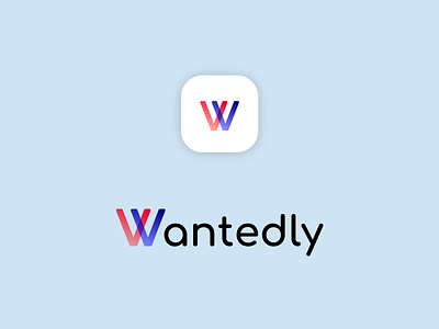 Wantedly - Logo Design Concept app icon branding concept design logo logo design logodesign