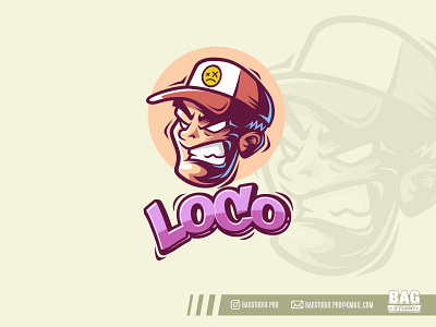 Loco Angry Guy Logo