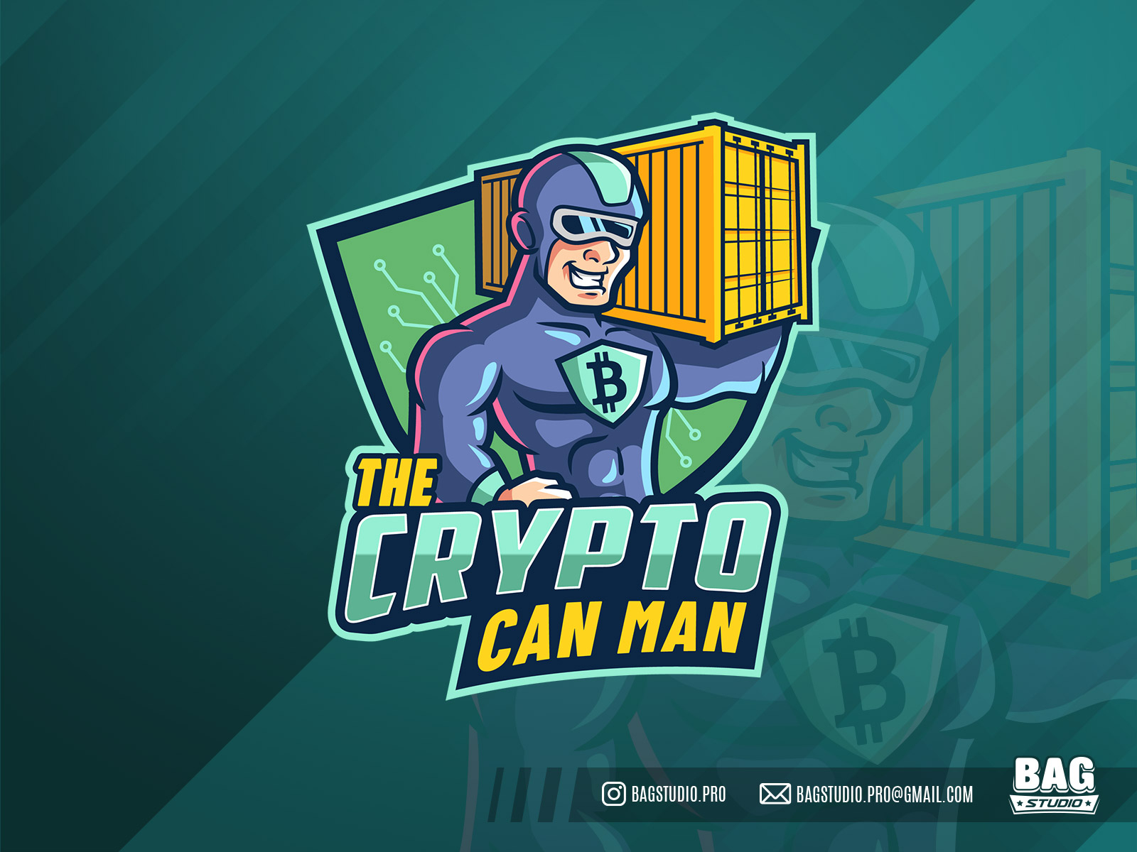 mascot crypto-currencies logo