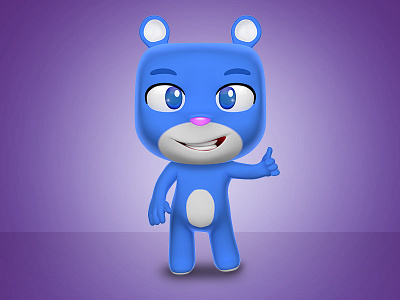 Cute Bear 3d 3d 3ddesign 3ddesigner bear cartoon character cinema4d cool envato graphicriver render